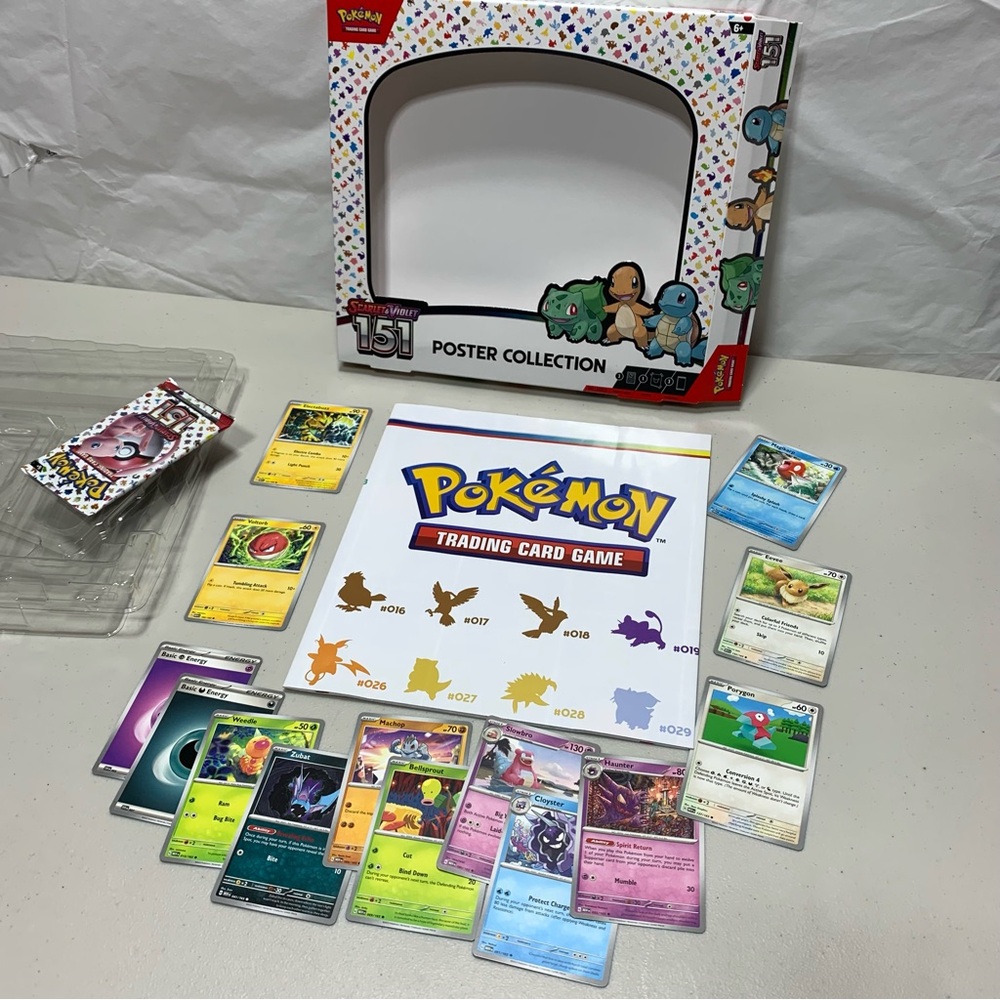 Pokemon Poster Scarlet&Violet 151 with 14 random cards